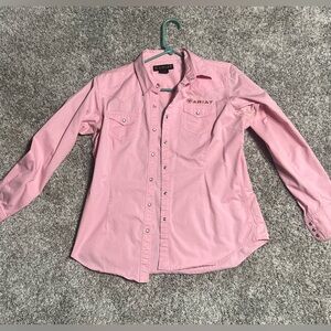 Women’s Ariat Light Pink Western Button Shirt
